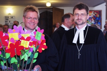 Pfarrer Rühr und Dekan Schlicker Pfarrer Rühr und Dekan Schlicker